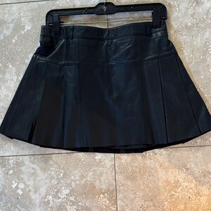 Walter Baker Black Pleated Mini Skirt